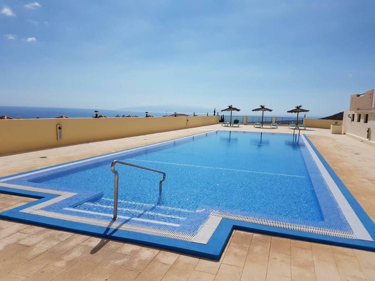 Villa Roque Del Conde With Fantastic Sea View, Terrace, Pool, Wifi, Sat-Tv, Garage Costa Adeje  Extérieur photo