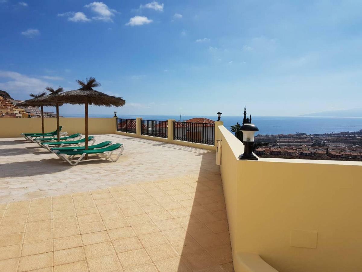 Villa Roque Del Conde With Fantastic Sea View, Terrace, Pool, Wifi, Sat-Tv, Garage Costa Adeje  Extérieur photo